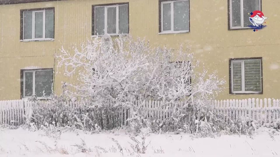 Первая небольшая метель пришла в посёлок Усть-Камчатск сегодня, 21 октября