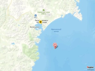 По данным сейсмологов, землетрясение произошло на расстоянии 71 км от Петропавловска