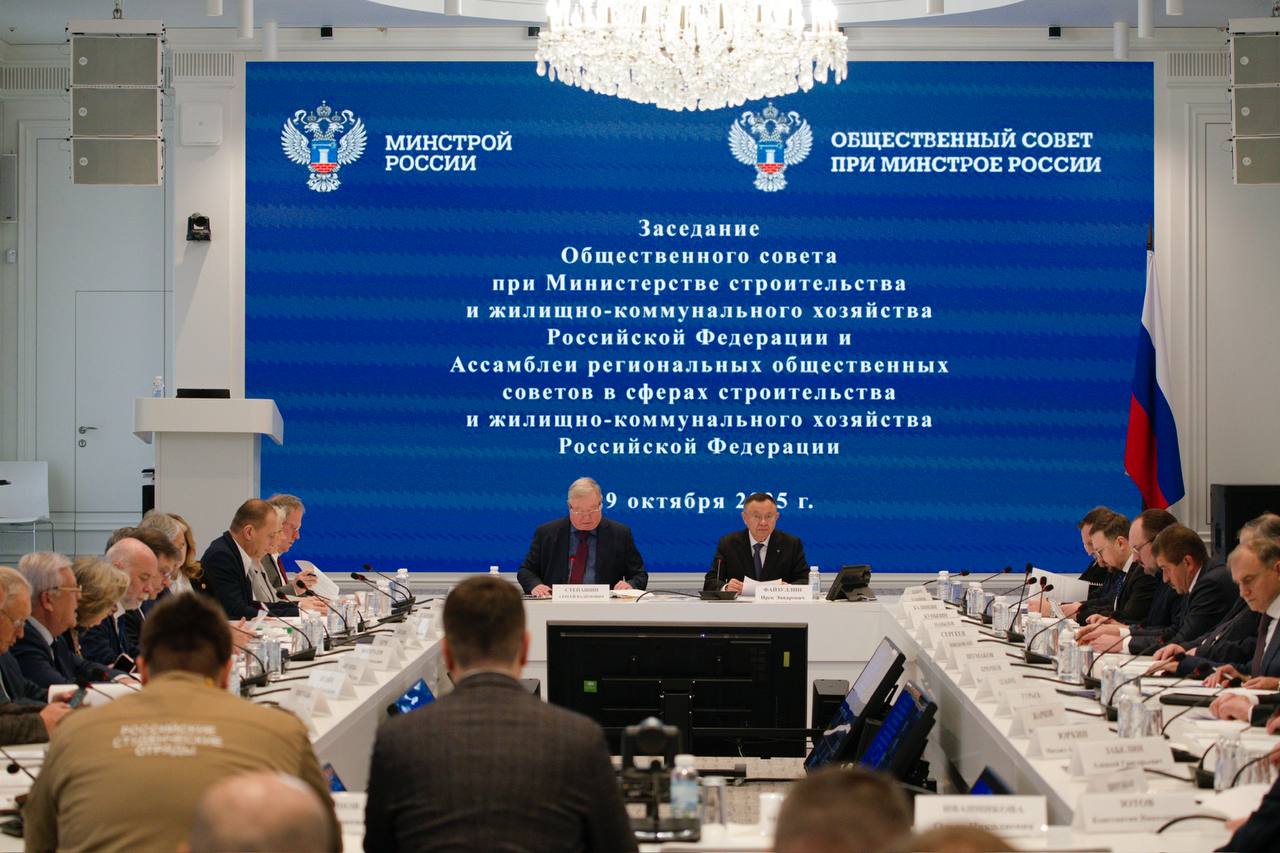 Состоялось заседание Общественного совета при Минстрое России по вопросам сейсмической безопасности и совершенствование механизма технологического присоединения застройщиков к электрическим сетям