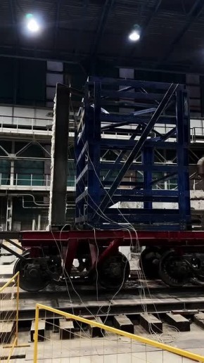 В НИЦ «Строительство» на уникальном стенде впервые в России смоделировали землетрясение по акселерограмме Камчатского землетрясения