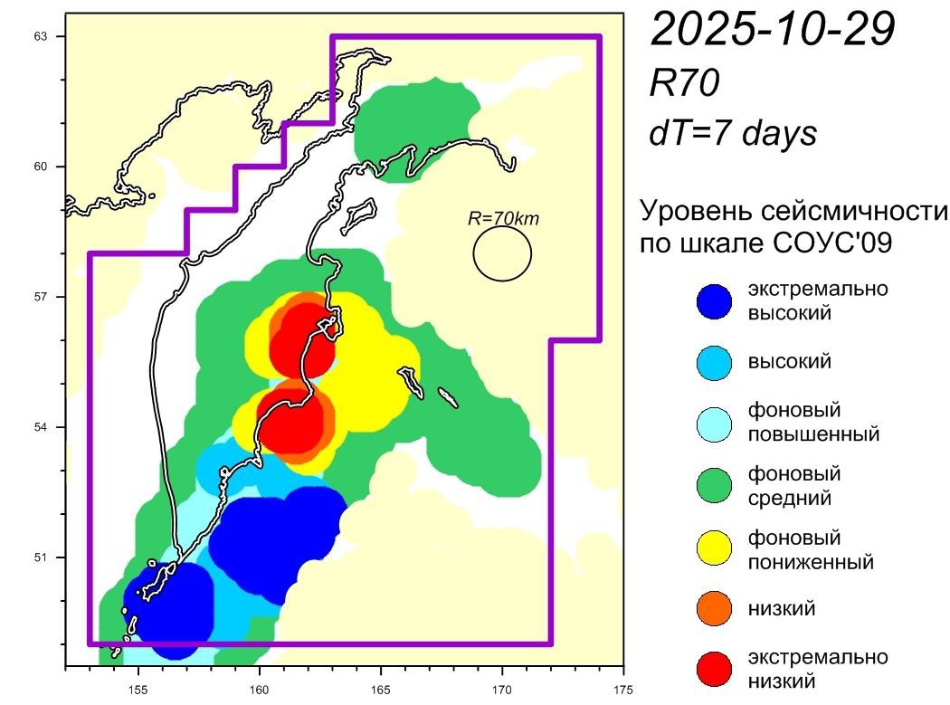 Уровень сейсмической активности на Камчатке снижается