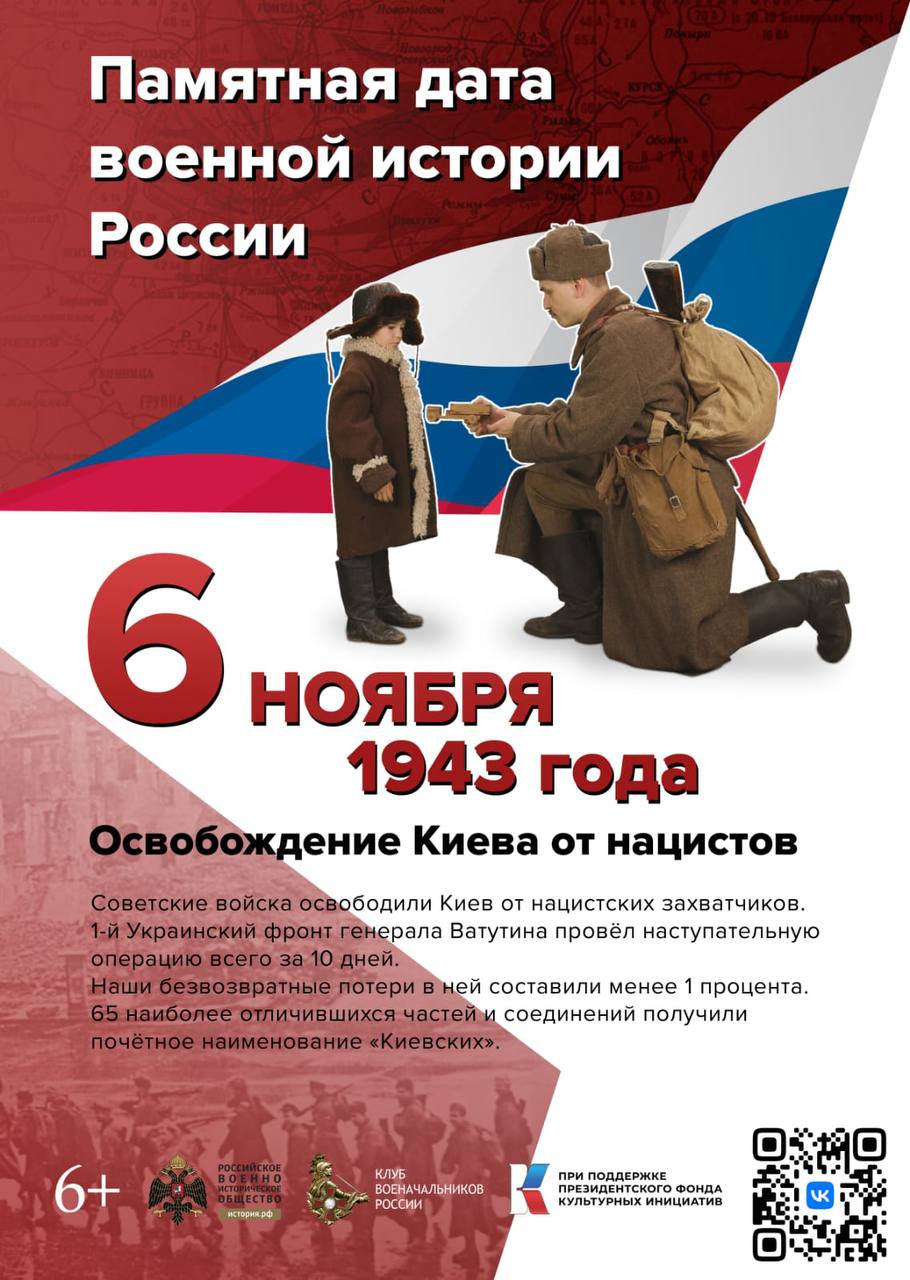 6 ноября. Памятная дата военной истории России 6 ноября. Памятная дата военной истории России