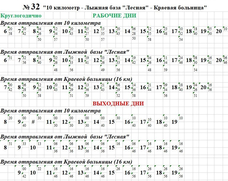 До краевой больницы можно доехать на автобусах №32 и №101к