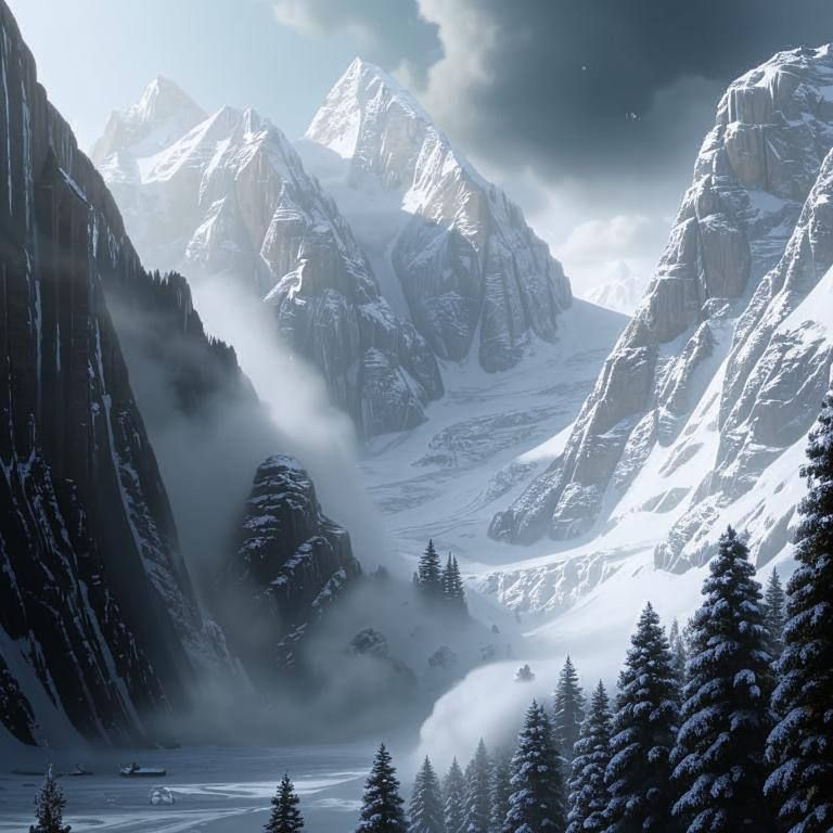 Снежная лавина сошла вблизи одного из месторождений на Камчатке