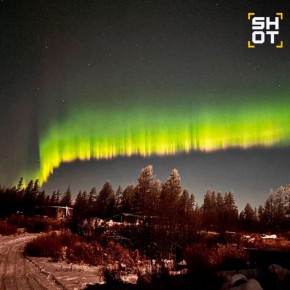 Немного красоты с Камчатки — сегодня ночью жители края могли наблюдать в небе невероятное Северное сияние