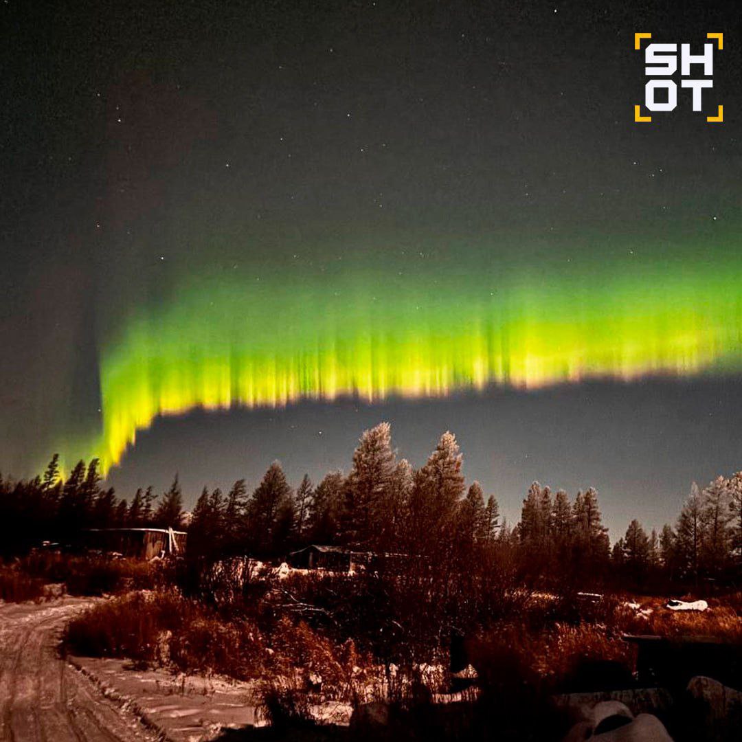 Немного красоты с Камчатки — сегодня ночью жители края могли наблюдать в небе невероятное Северное сияние