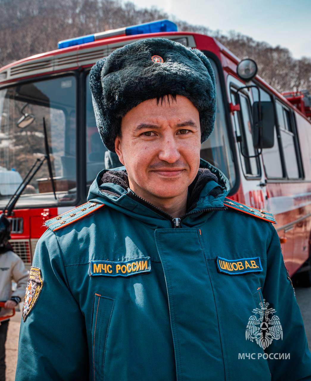 Сотрудник специализированной пожарно-спасательной части Петропавловска-Камчатского Андрей Шишов