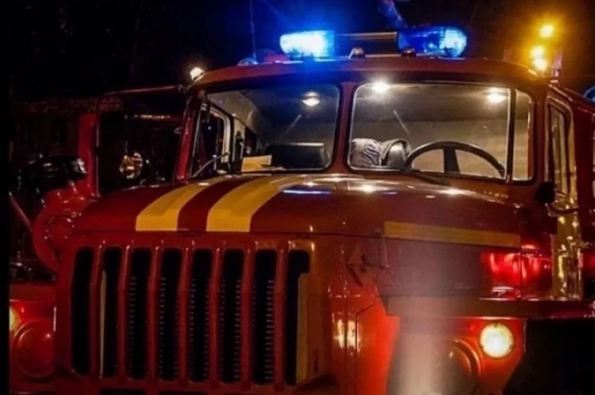 Мужчина погиб во время пожара в частном доме