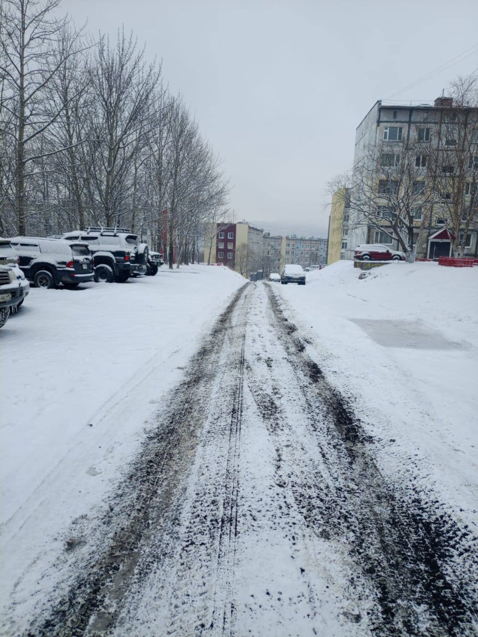 Город в зоне влияния затяжного циклона Город в зоне влияния затяжного циклона