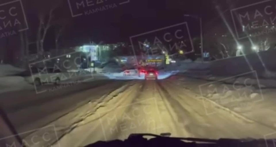 Освещение пропало вдоль центральной дороги с 5 на 4 км