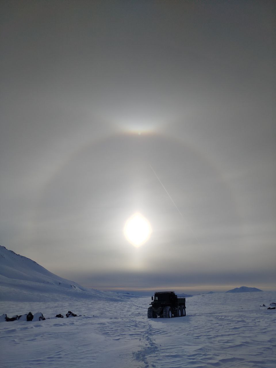Небесный нимб запечатлели в Южно-Камчатском природном парке Небесный нимб запечатлели в Южно-Камчатском природном парке
