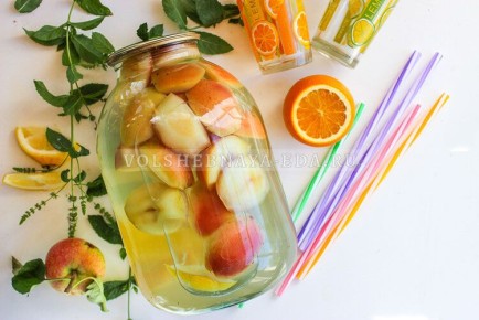 Компот з яблук на зиму «Мохито»