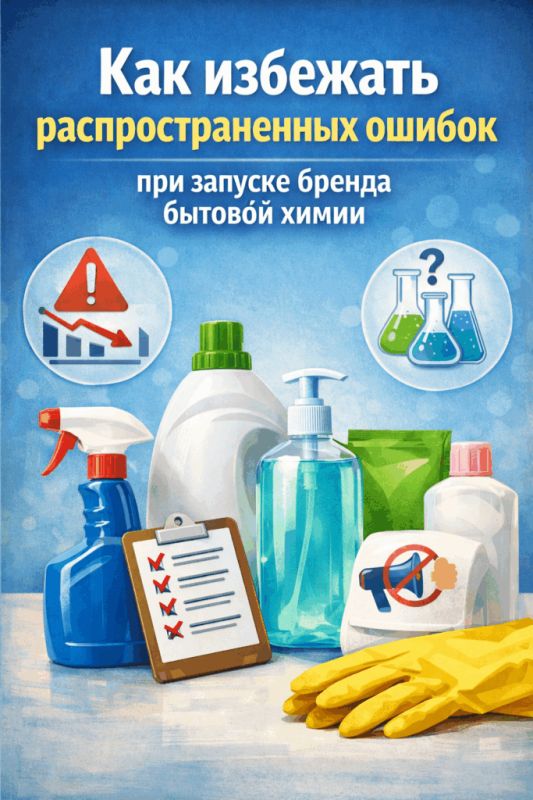 Как избежать основных ошибок при запуске бренда бытовой химии: советы экспертов