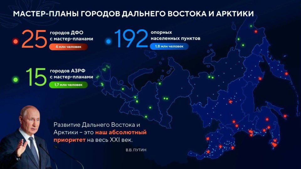 57% проектов, предусмотренных мастер-планами развития дальневосточных городов, уже в активной стадии реализации, 200 из 1057 - успешно завершены