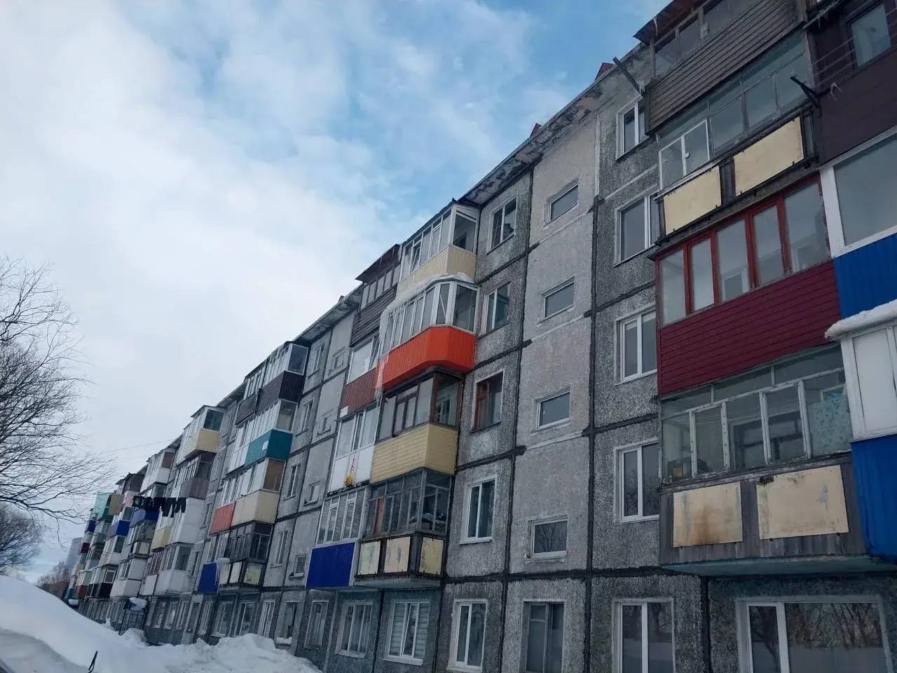 Снова падение льдины в ПетропавловскеКамчатском