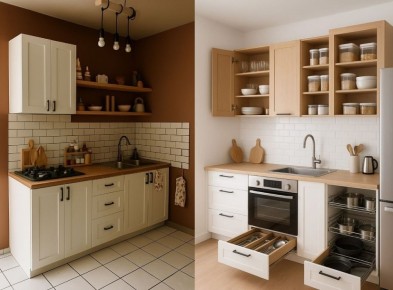 Уникальные идеи для организации маленькой кухни в европейском стиле