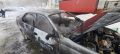 Toyota Corona загорелась в Петропавловске