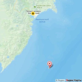 Сегодня у восточного побережья Камчатки зарегистрировано землетрясение магнитудой 4,2
