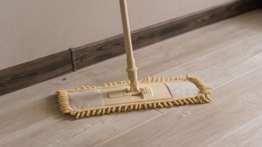 Как избавиться от белых соляных разводов на полу?