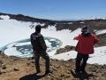 Следователи с подозреваемым гидом осмотрели кратер вулкана Горелый на месте падения туриста