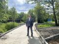Сергей Лозовский проверил ход работ на Аллее Доблести и Славы в Елизове