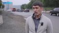 Трубы для ливневой канализации увеличенного диаметра укладывают на перекрёстке улиц Пограничной и Тундровой в Петропавловске