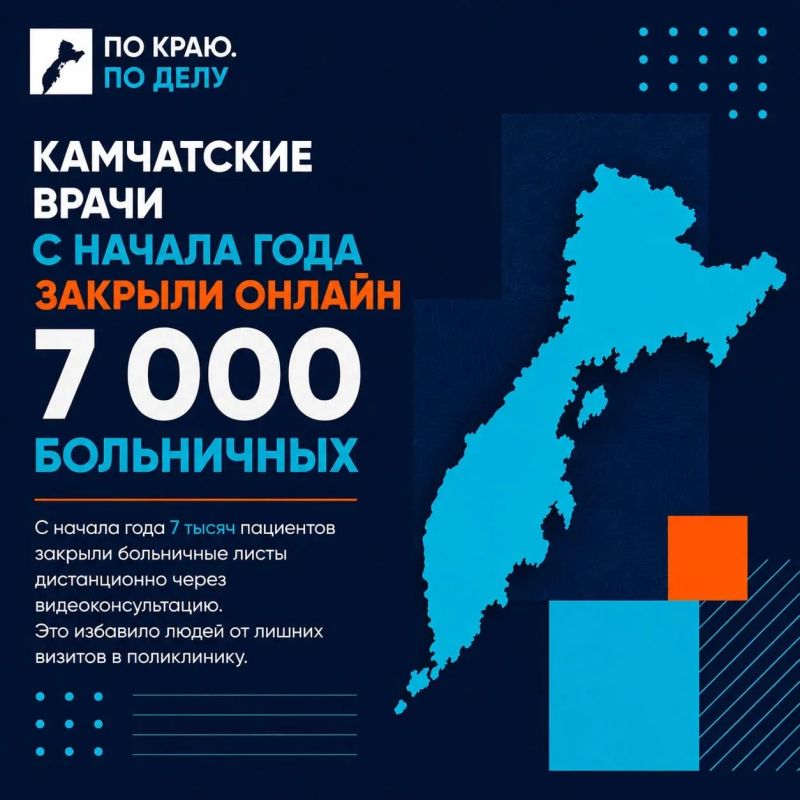 Камчатские врачи с начала года закрыли онлайн 7 тысяч больничных