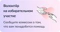 На Госуслугах доступен сервис для избирателей «Волонтёр на избирательном участке»