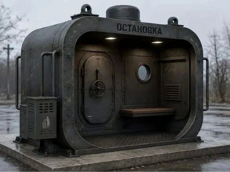 В Вилючинске появится остановочный павильон из металла