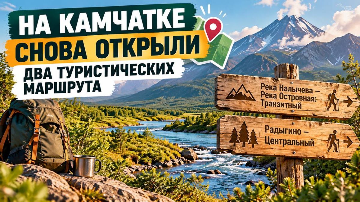 На Камчатке снова открыли два туристических маршрута