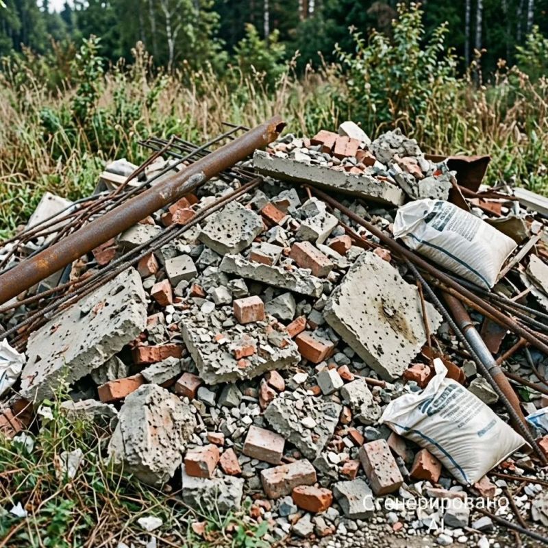 Подрядчика в Милькове проверяют из-за свалки стройотходов