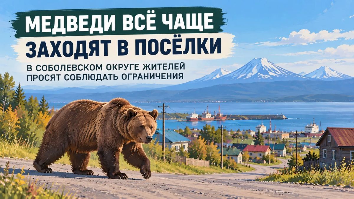 МЕДВЕДИ ВСЁ ЧАЩЕ ЗАХОДЯТ В ПОСЁЛКИ: В СОБОЛЕВСКОМ ОКРУГЕ ЖИТЕЛЕЙ ПРОСЯТ СОБЛЮДАТЬ «КОМЕНДАНТСКИЙ ЧАС»
