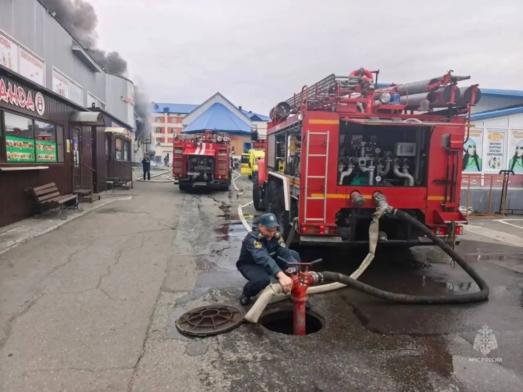 На рынке в Петропавловске-Камчатском произошёл пожар