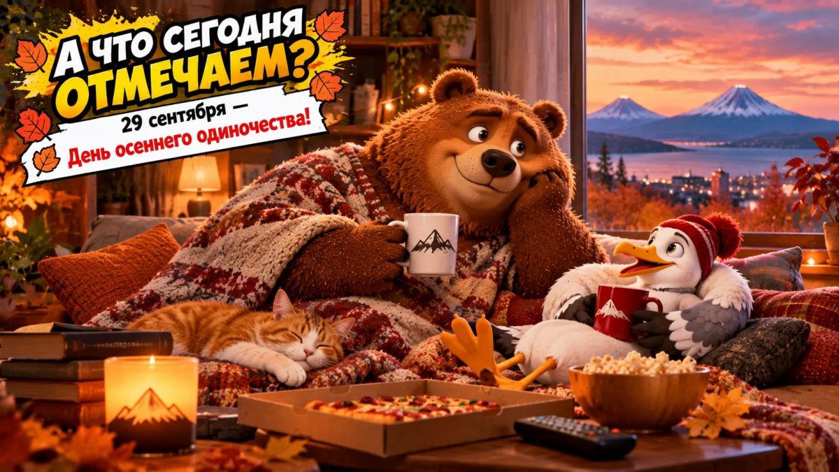 А ЧТО СЕГОДНЯ ОТМЕЧАЕМ?. 29 сентября — День осеннего одиночества! Иногда одиночество - это когда никто не трогает твой телефон, не спрашивает «ты где?», не предлагает куда-нибудь пойти и вообще не требует от тебя никаких...
