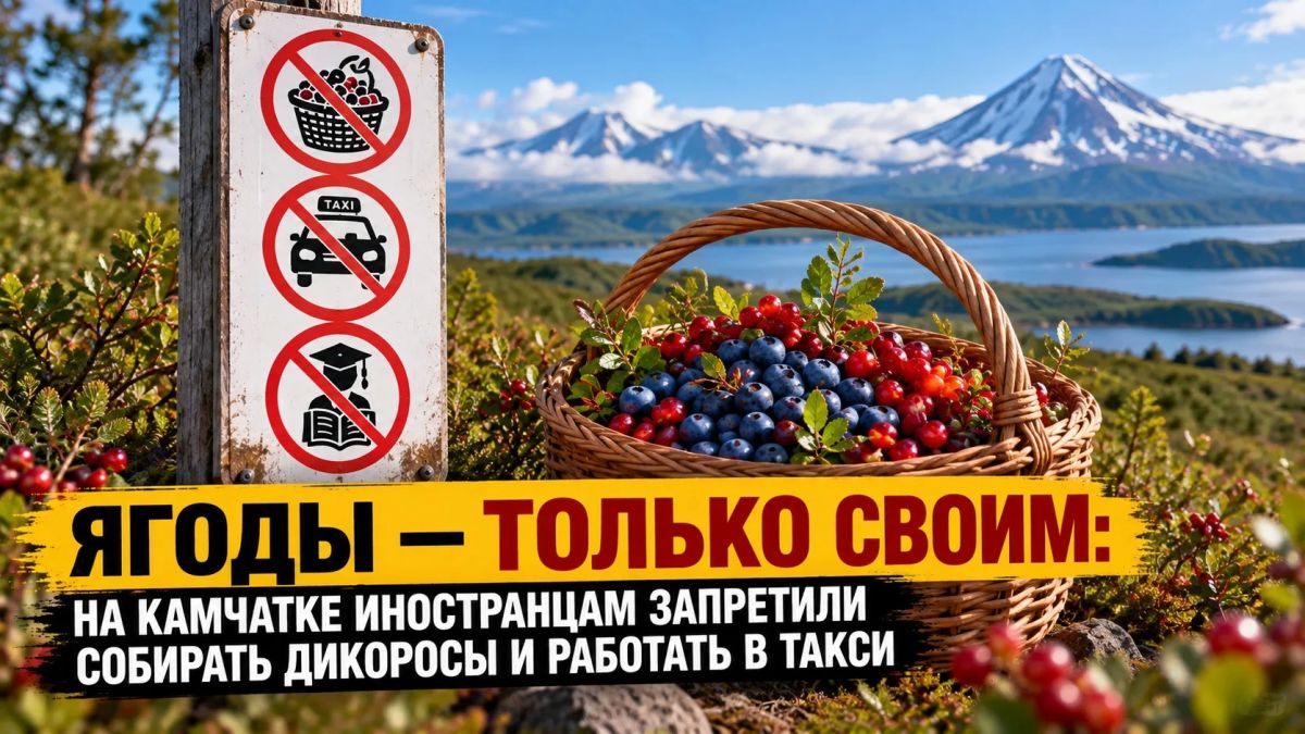 Ягоды — только своим: на Камчатке иностранцам запретили собирать дикоросы и работать в такси