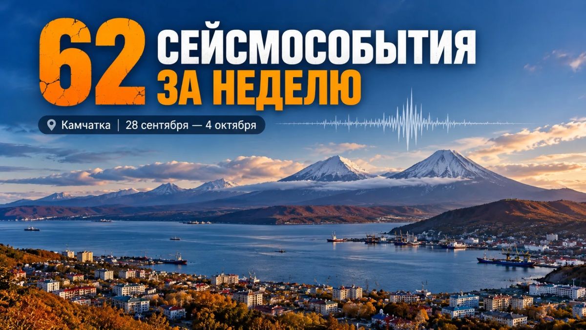 КАМЧАТКУ ЗА НЕДЕЛЮ ТРЯСЛО 62 РАЗА