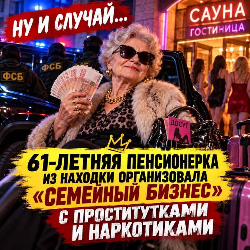 НУ И СЛУЧАЙ…. 61-летняя пенсионерка из Находки организовала «семейный бизнес» с проститутками и наркотиками В Находке перед судом предстанет 61-летняя местная жительница
