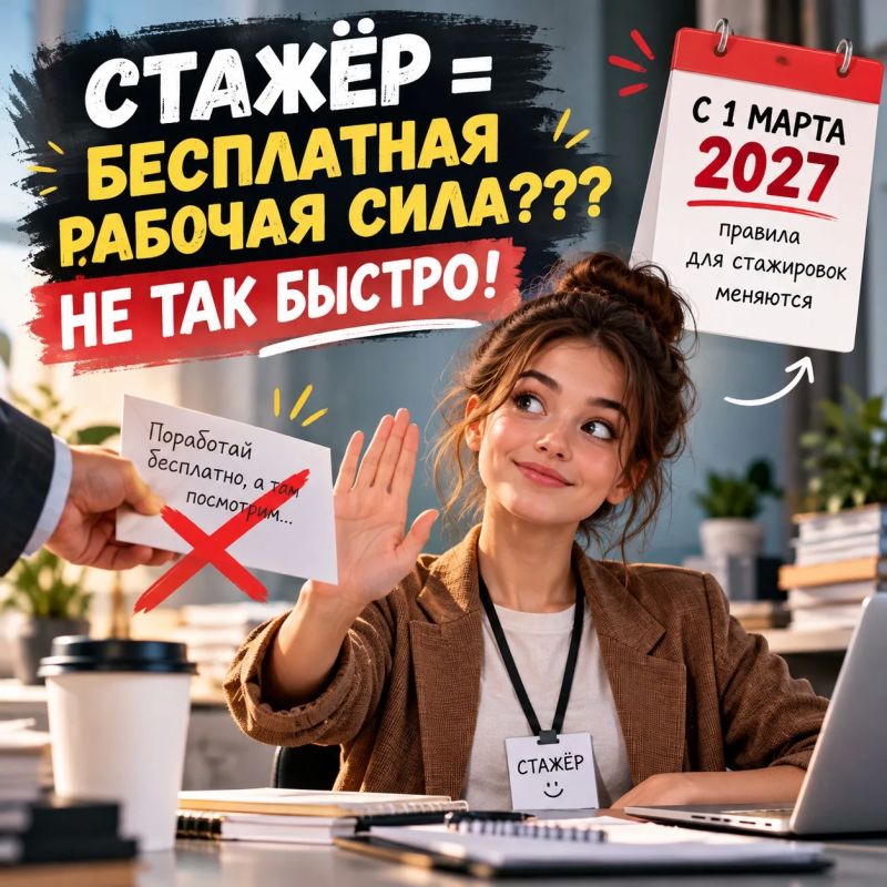 СТАЖЁР = БЕСПЛАТНАЯ РАБОЧАЯ СИЛА? НЕ ТАК БЫСТРО