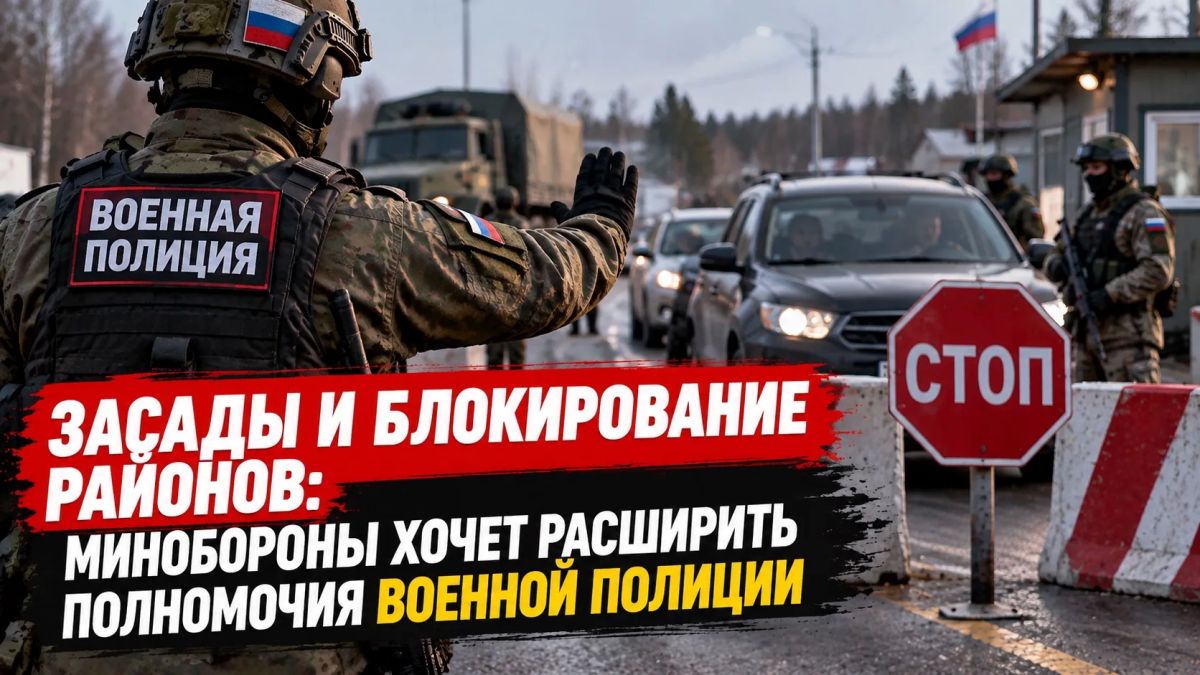 Засады и блокирование районов: Минобороны хочет расширить полномочия военной полиции