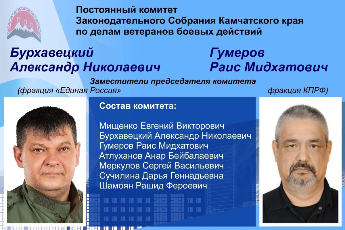 В Законодательном Собрании Камчатского края появились два новых профильных комитета В Законодательном Собрании Камчатского края появились два новых профильных комитета