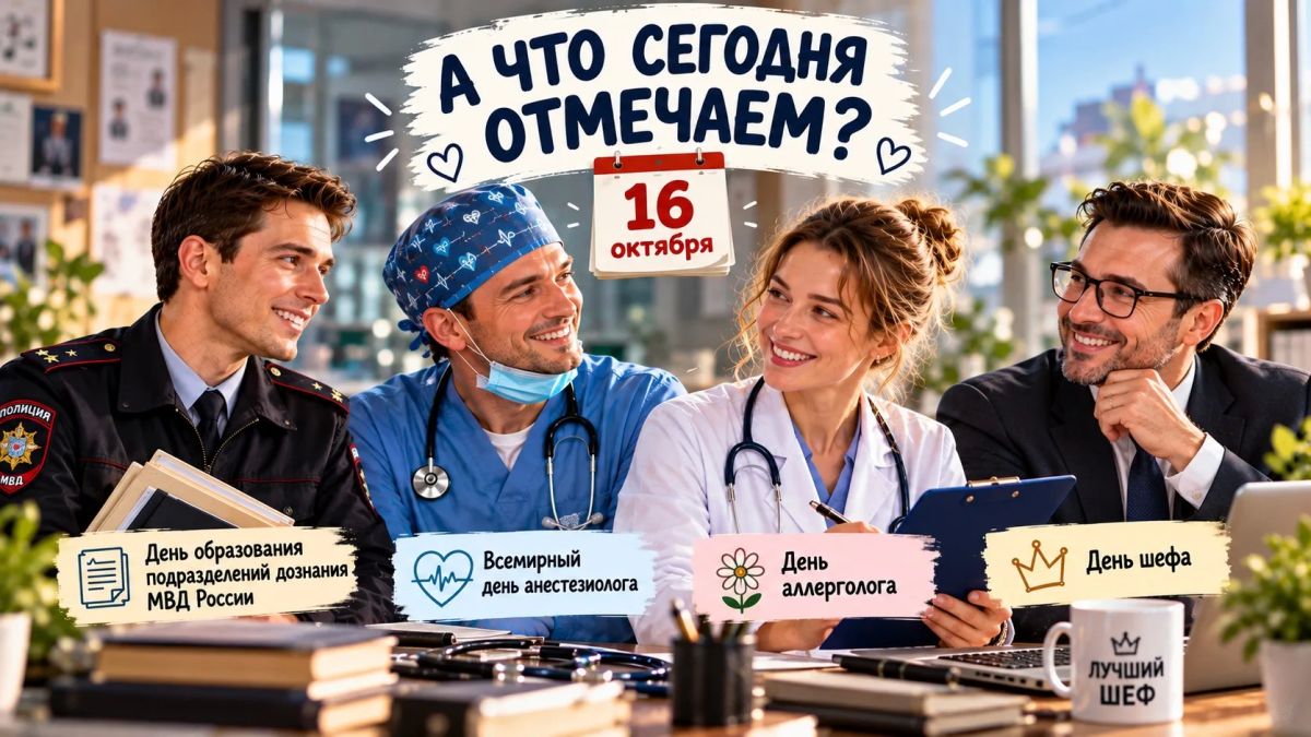 А ЧТО СЕГОДНЯ ОТМЕЧАЕМ?. Пятница, 16 октября! Сегодня поздравляем представителей нескольких профессий