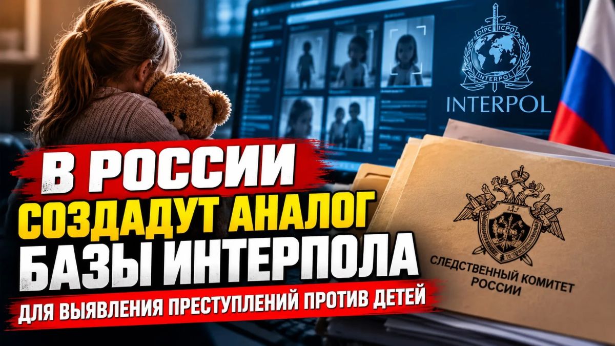 В РОССИИ СОЗДАДУТ АНАЛОГ БАЗЫ ИНТЕРПОЛА ДЛЯ ВЫЯВЛЕНИЯ ПРЕСТУПЛЕНИЙ ПРОТИВ ДЕТЕЙ