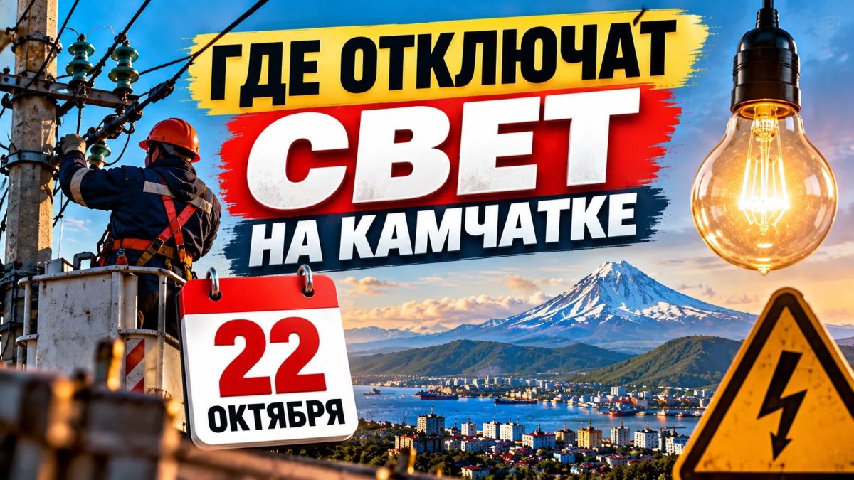ГДЕ ОТКЛЮЧАТ СВЕТ НА КАМЧАТКЕ 22 ОКТЯБРЯ