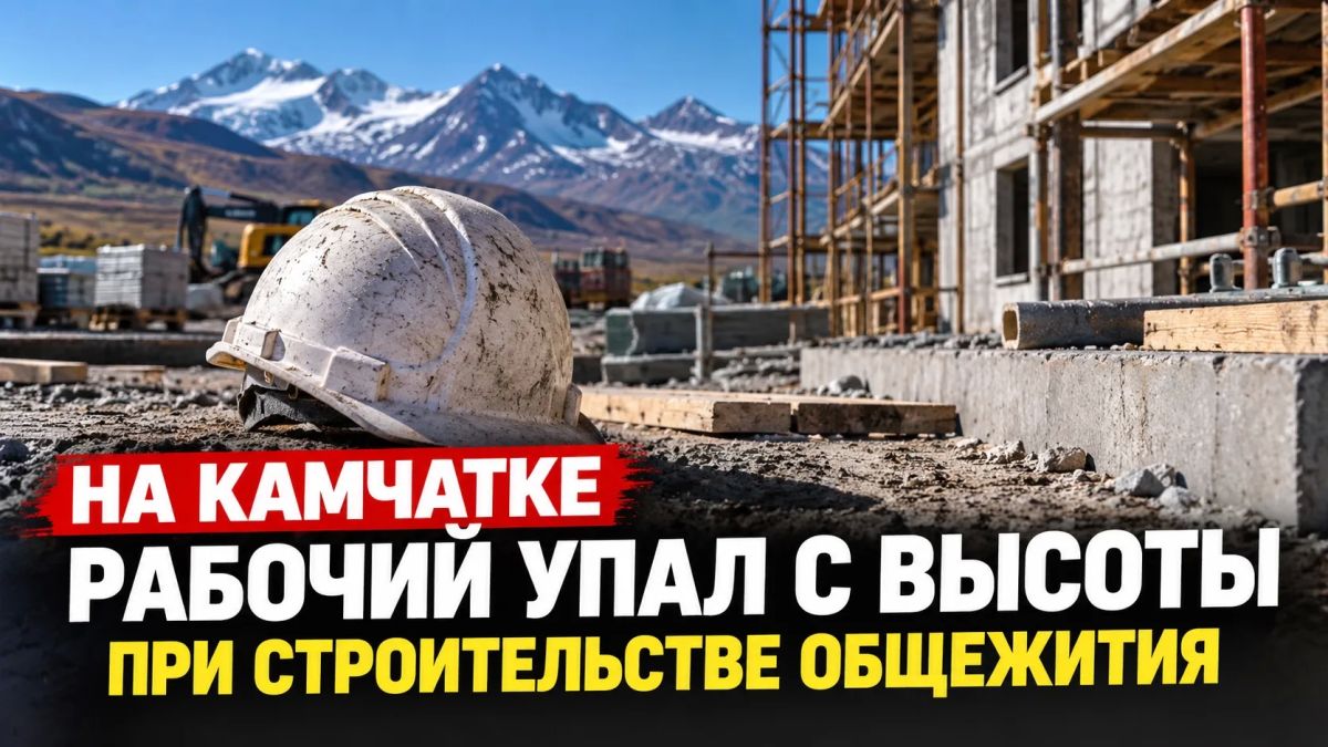 НА КАМЧАТКЕ РАБОЧИЙ УПАЛ С ВЫСОТЫ ПРИ СТРОИТЕЛЬСТВЕ ОБЩЕЖИТИЯ