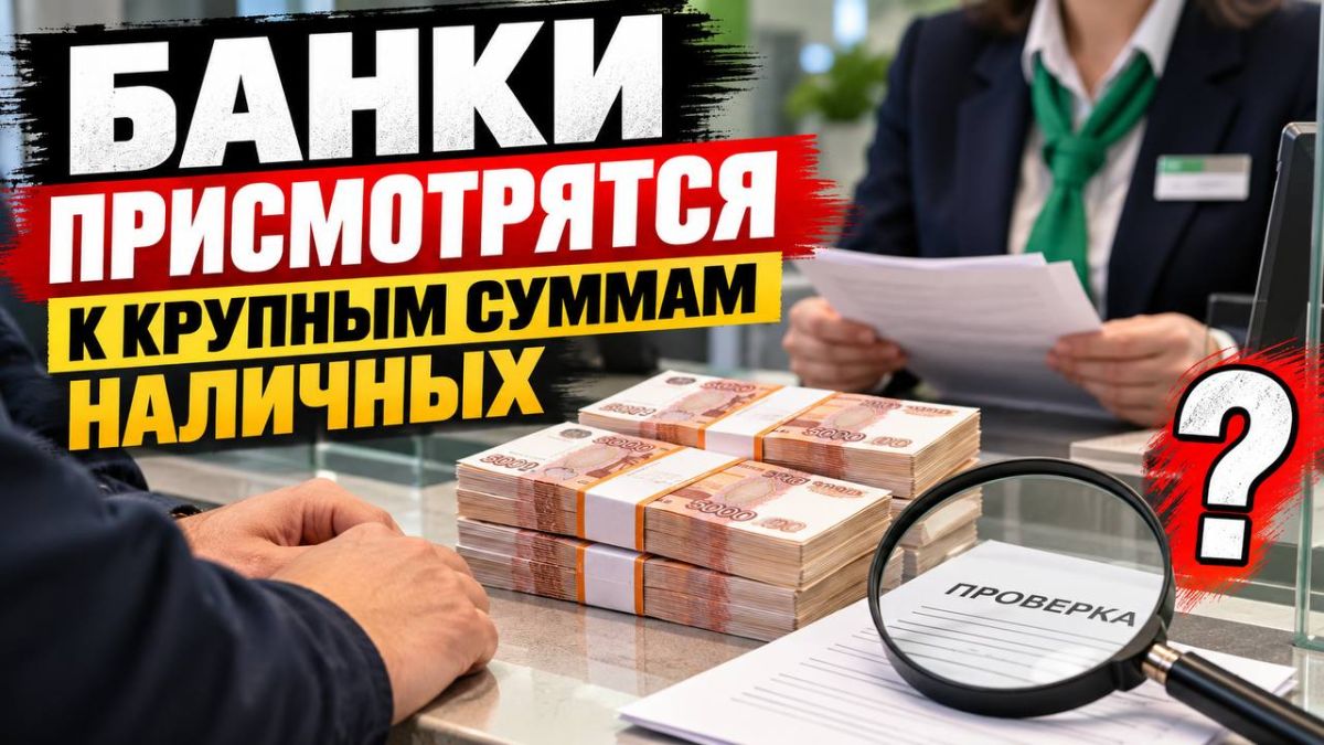 Банки присмотрятся к крупным суммам наличных