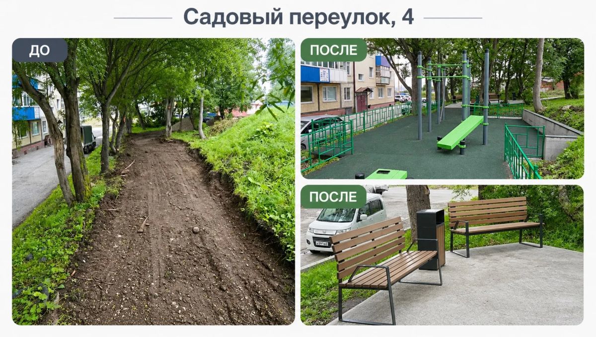 В этом году в Петропавловске-Камчатском привели в порядок семь дворовых территорий В этом году в Петропавловске-Камчатском привели в порядок семь дворовых территорий