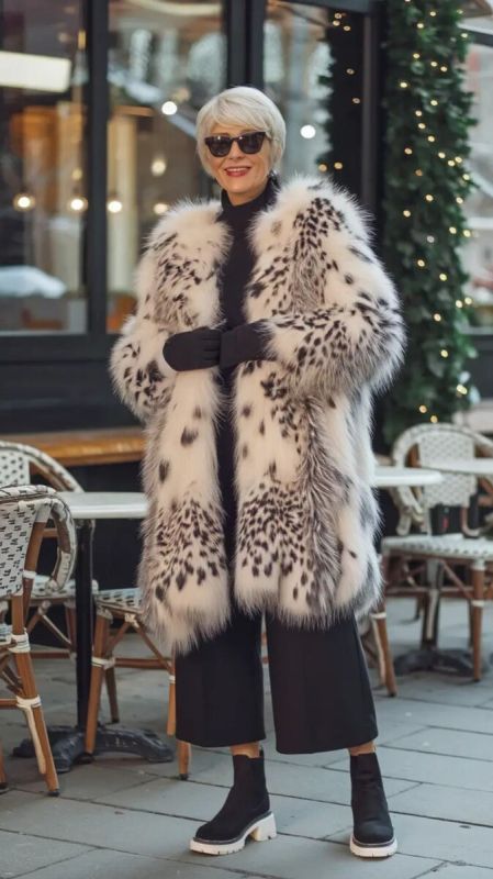 Элегантные зимние шубки: идеальные модели для женщин 50+
